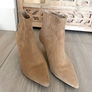 Anine Bing Camel Suede Boots, Kitten Heel, SZ 36.  Almost no wear